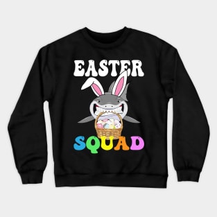 Bunny Shark Easter Squad Crewneck Sweatshirt